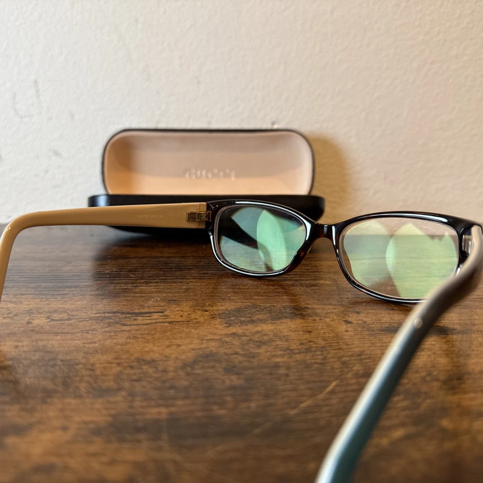 Gafas Gucci GG 3569 WQ2 Tortuga Oscura/Azul Gradiente Marcos SOLO Italia Foto 4 de 4