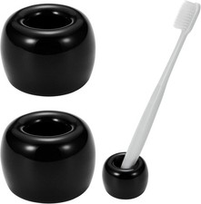 Mini Ceric Couple Toothbrush Holder, Hand-Made Bathroom Toothbrush