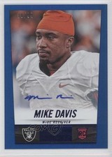 2014 Panini Hot Rookies Rookie Signatures Blue 30/99 Mike Davis #409 Auto 1b8