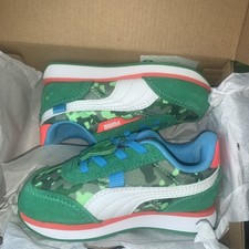 New Puma Future Rider inf Cocomelon Green Camouflage Sneakers Green 7C