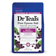 Salt Soak with Pure Epsom Salt, Elderberry, 3 Lbs