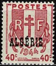 CF ALGÉRIE   1945 CHAINE BRISEE  YT n° 225  neuf ★ / MH