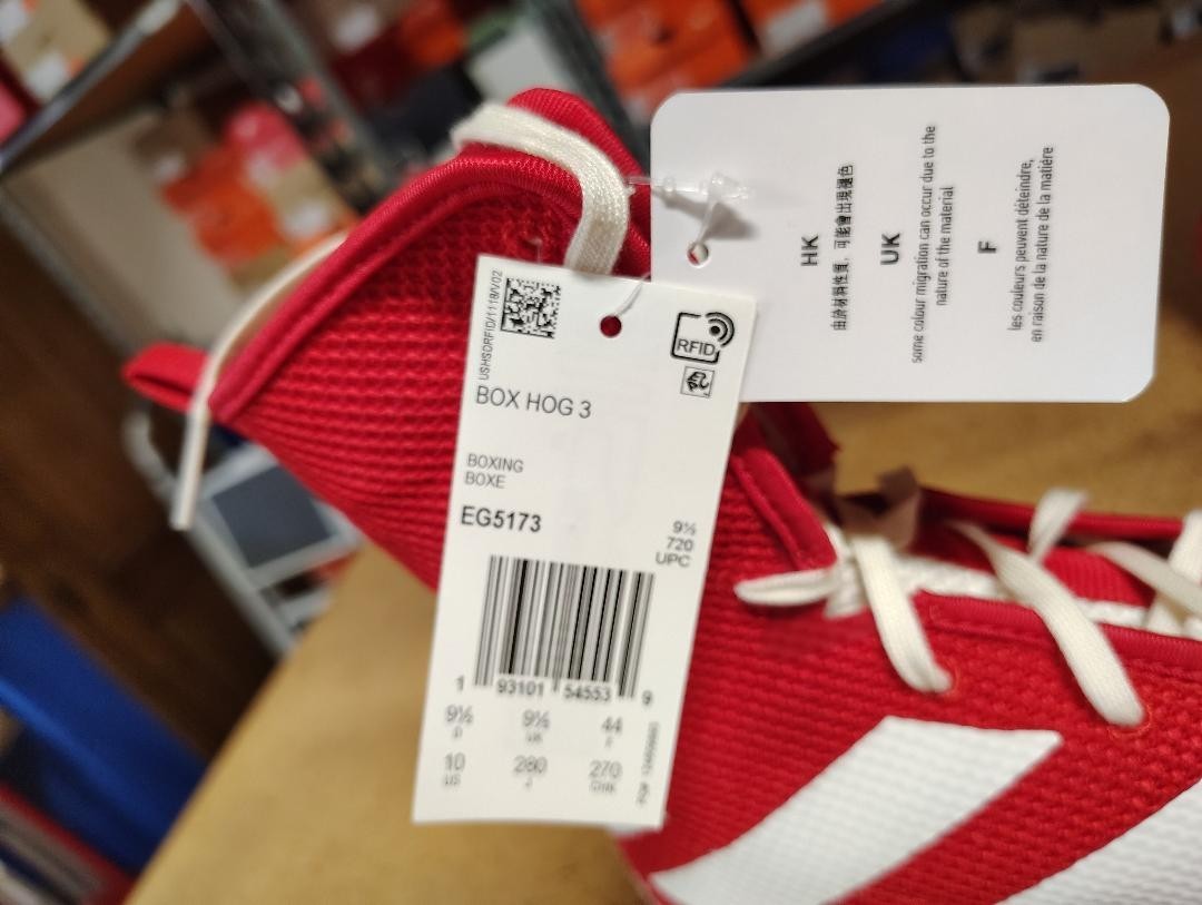 Adidas Box Hog 3 JAPAN Men Boxing Shoes Rare Red White EG5173 Size