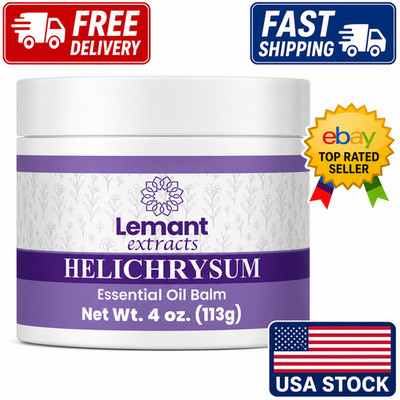 Lemant Extracts Helichrysum Balm (4 oz)   Triple Strength Helichrysum Essential