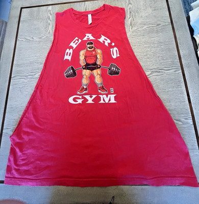 Bobo Bear Tank Top Sz. 3XL (runs small) Gently worn Muscle Bear ''Bear's Gym''