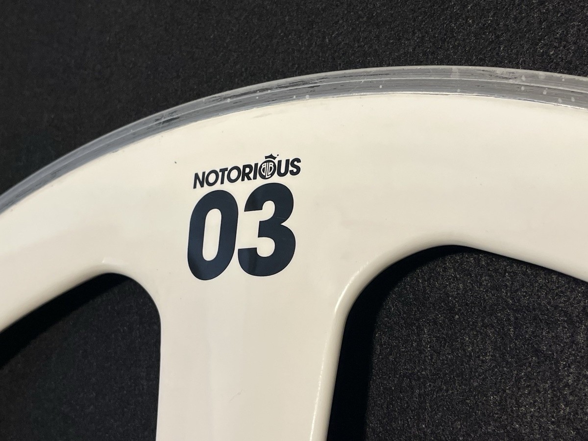 BLB Notorious 03 Trispoke Wheel White RARE Track Bike Fixed Gear