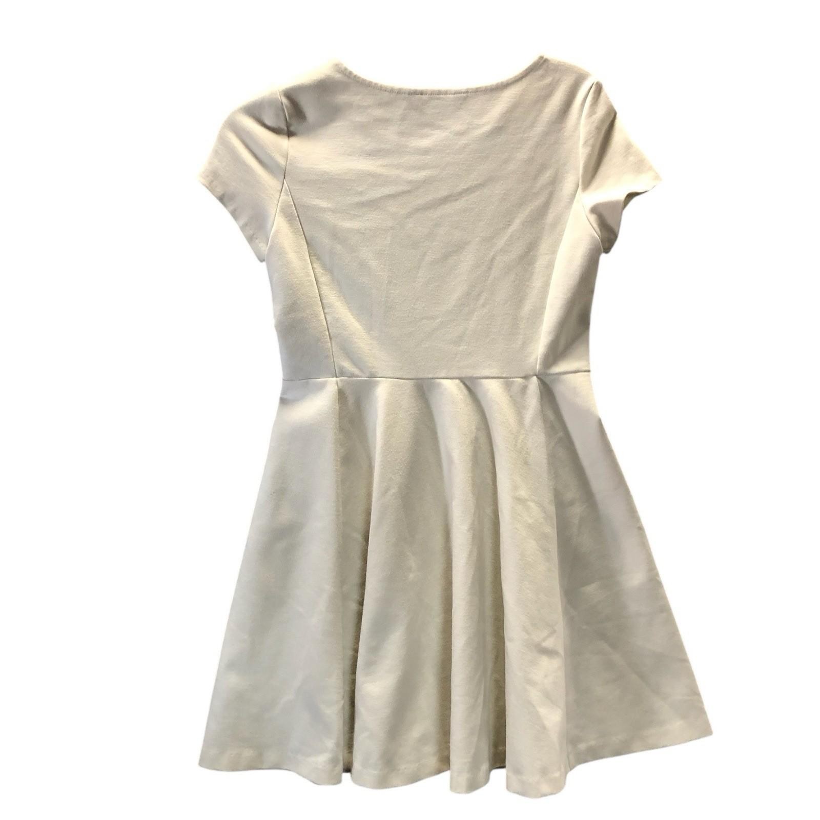 POLO RALPH LAUREN Dress Girls Pleated A-Line Stretchy - Sz XL Cream Preppy thumbnail 3