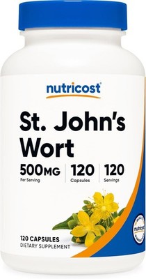 Share Nutricost St John s Wort Capsules (500mg) 120 Capsules - Vegetarian