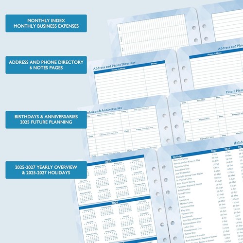 Anpassbare 2025-2026 Planer-Nachfüllpackungen — einfache Demontage & Premium-Design - Bild 9 von 11