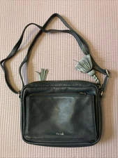 THE SAK BLUE PEBBLE LEATHER HANDBAG 