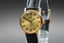 Vintage 1970 OMEGA Geneve Ladies Ref.511.457 Gold Dial Manual [Exc+5]