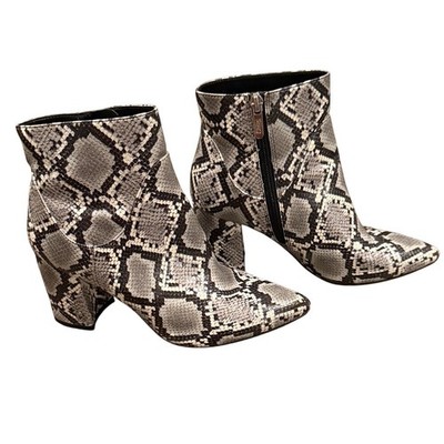 Circus By Sam Edelman Snakeskin Ankle Booties Size 6 Western Boho