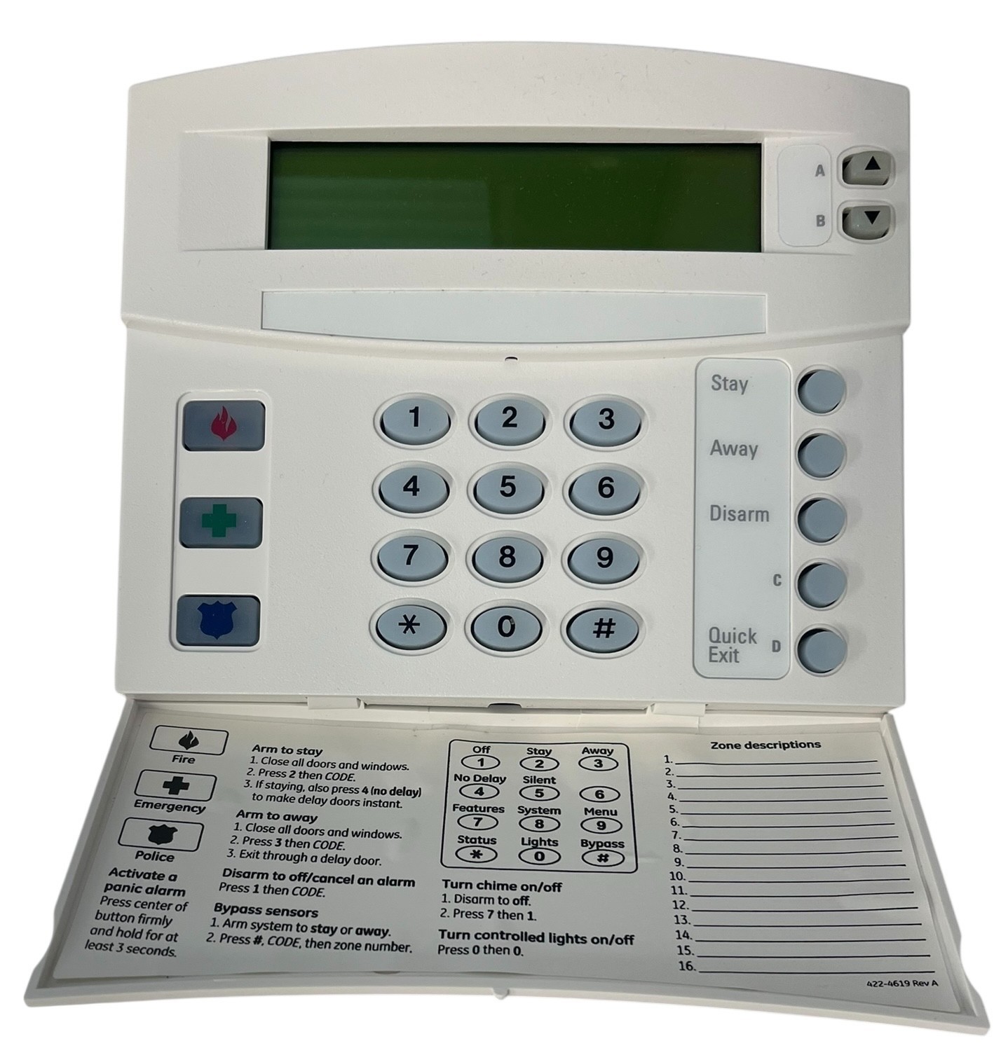 Interlogix Concord 60-983 ATP1000 ALPHA TOUCHPAD