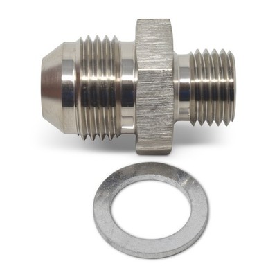 Russell 670531 6AN Flare To 16mm X 1.5 Metric Adapter Fitting With Endura Finish