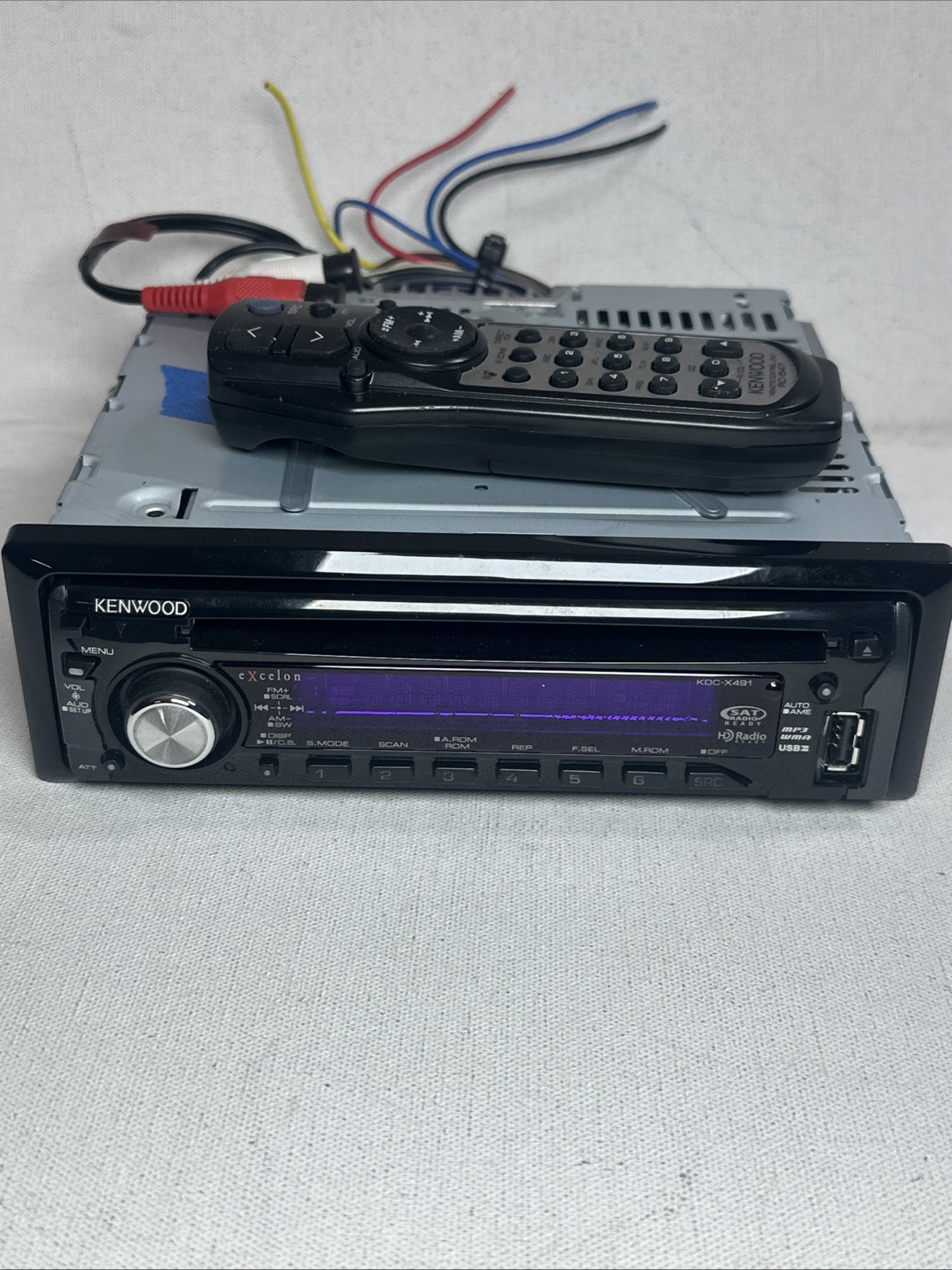 Kenwood Excelon KDC-X491 Detachable Face Plate Car Stereo w/
