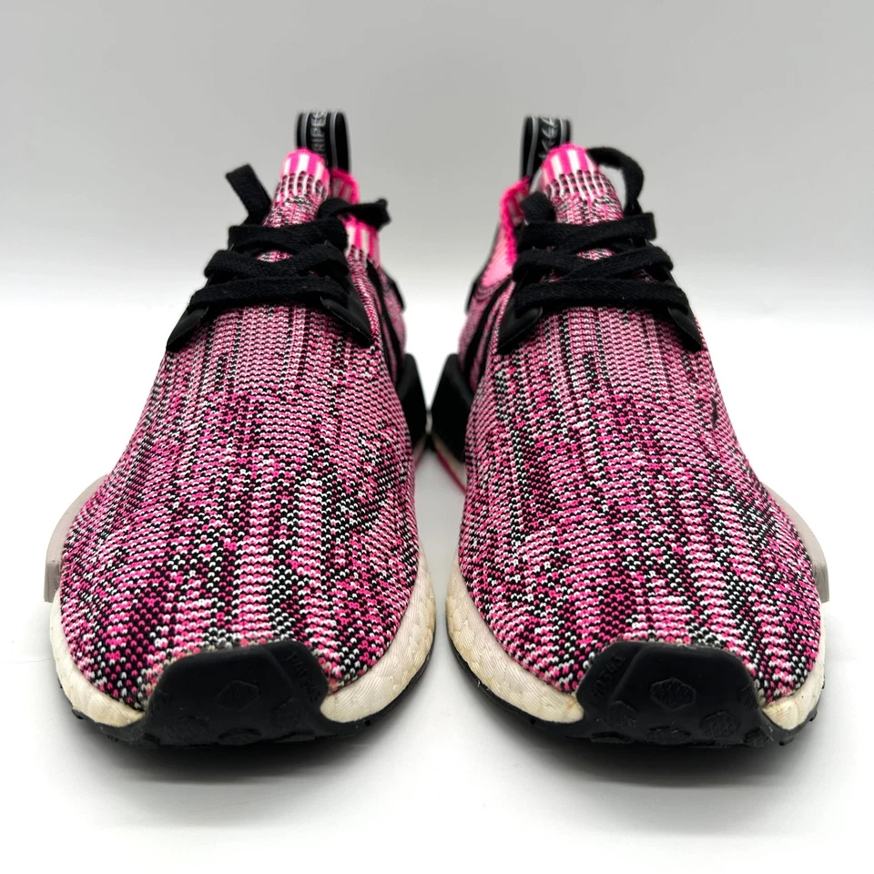 Adidas NMD R1 Primeknit Rosa Negro Tejido Tenis Para Mujer Zapatos para Correr 9.5 Foto 2 de 4