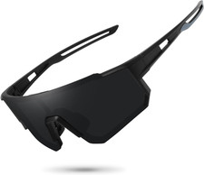 Polarized Sports Sunglasses for Men Women,Driving Fishing Cycling Mountain Bike