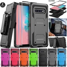 For Samsung Galaxy S10 Phone Case Shockproof Cover Belt Clip / Screen Protector
