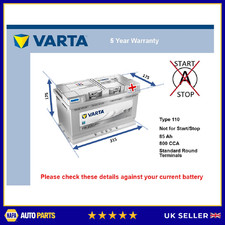 Battery fits BUICK ROADMASTER REGAL ELECTRA LESABRE PARK AVENUE 110 New