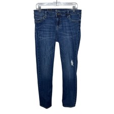 Kut From The Kloth Catherine Boyfriend Jeans Sz 6 Distressed Medium Wash
