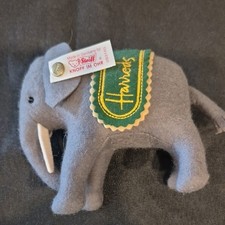Harrods Gray Elephant Plush