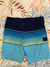 O'Neill Lennox Stretch Men's Striped Board Shorts Blue/Navy Size 38 SP1106022