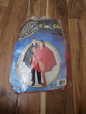 Red Cape Costume 45 Inch Fantastic Accessory Halloween 2pc