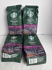 4x Starbucks French Roast Ground Coffee Dark Roast 12 Oz NEW BB See Pictures