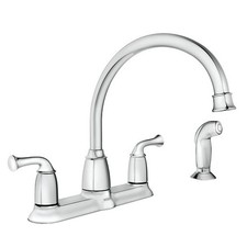 Moen CA87553 Chrome Banbury Two-Handle High Arc Kitchen Faucet