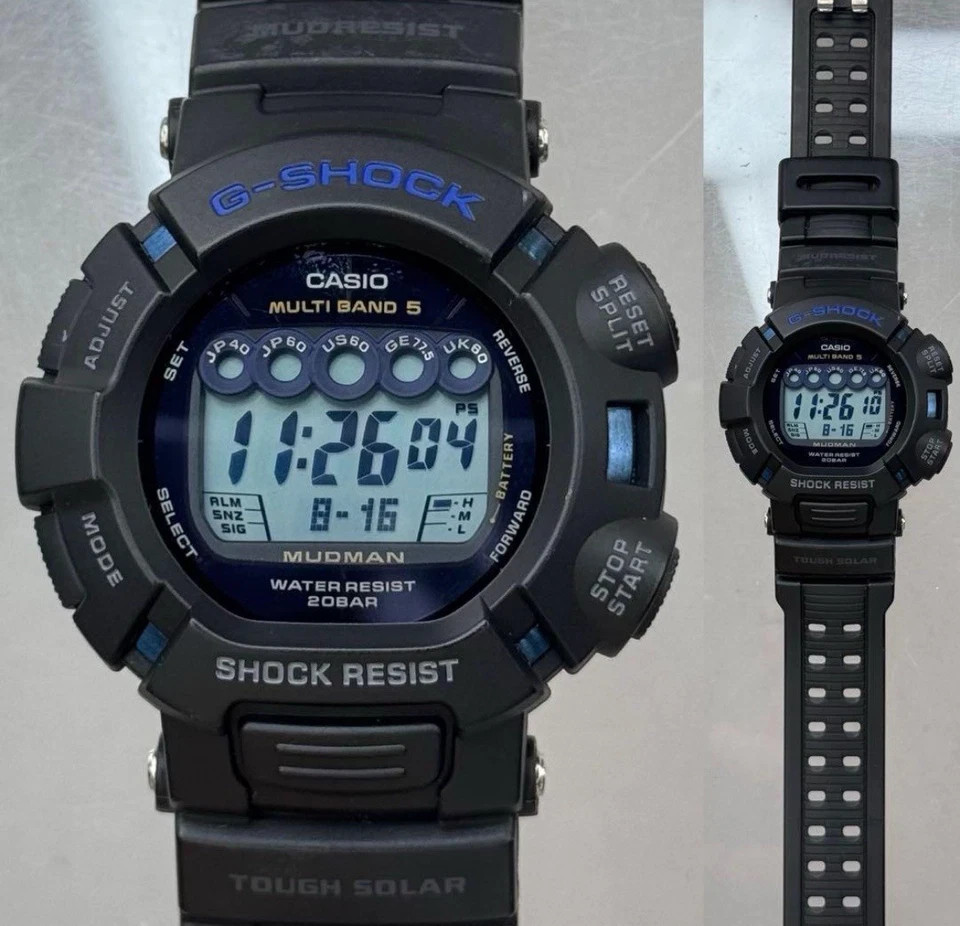 CASIO G-SHOCK GW-9025C MUDMAN - 25th Anniversary (Blue) - New w CASIO G-SHOCK GW-9025C MUDMAN - 25th Anniversary (Blue) - New w