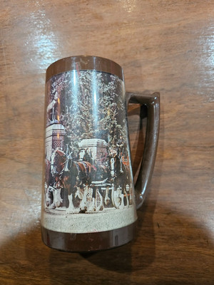 VTG Budweiser Clydesdale Horses Thermo Serv Stein