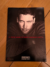 seiko kinetic watch brochure printed in Japan