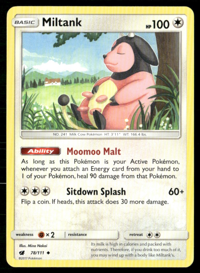 2017 Sun & Moon - Crimson Invasion Miltank Basic/Uncommon #78