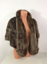 Vintage Mink Fur Stole Wrap Shawl French Made