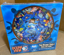 A Broader View's Round Table Puzzle - Backyard Birds by Greg Giordano...