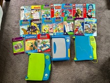 VTG 2001 LeapFrog LeapPad Learning System - Lot of 3 Systems, 16 Books UNTESTED