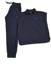 Jaanuu Women's Scrub Set Ceil Blue, Size Small Bottom Extra Small Top