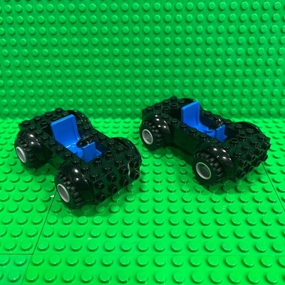 Lego Car Vehicle Base Red 5x10x2 Mudguards (11650c01) + Seats + Steering Wheels