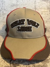 Great Wolf Lodge Baseball Cap Hat, Hook and Loop type Strap Gray New 3 Avail