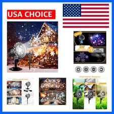 Christmas Decorations, Upgraded HD Christmas Snowflake Projector Lights Outdo...