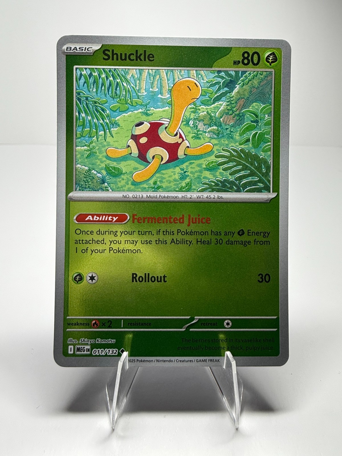 SHUCKLE - 11/132 Mega Evolution NM - Reverse Holo Uncommon - Pokémon TCG Card