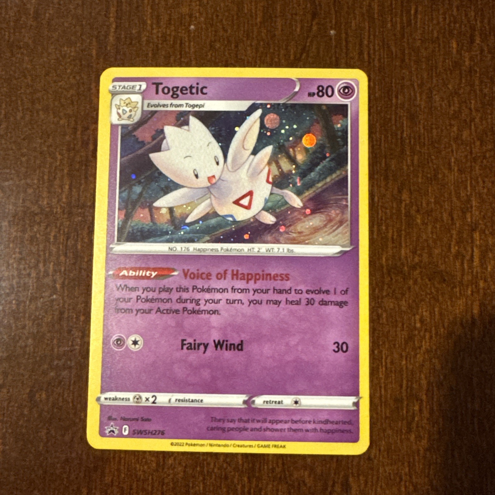 Togetic - SWSH276 - Cosmos Holo - SWSH Black Star Promo - Pokemon Card