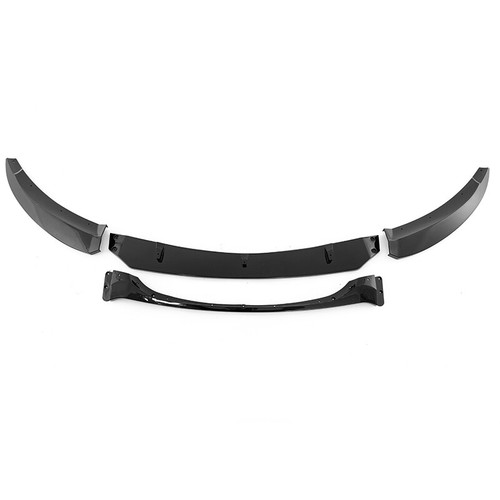 Parachoques delantero divisor brillo labial negro 2007-2013 para BMW Serie 1 E82 E88 M Sport - Imagen 12 de 16