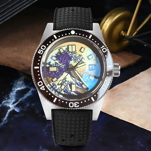 Tandorio 41 Mm 62MAS Schwarz-Graues Zifferblatt NH35A Automatik 300 M Tauch-Herr - Bild 17 von 26