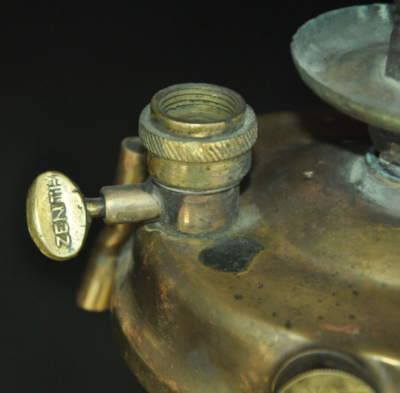 Vintage Brass & Iron Zenith No.196 Original Handcrafted Kerosene