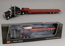 Remolque Kenworth W900L 72" techo plano DCP 1:64 *NEGRO* con eje de viaje LANDOLL 440