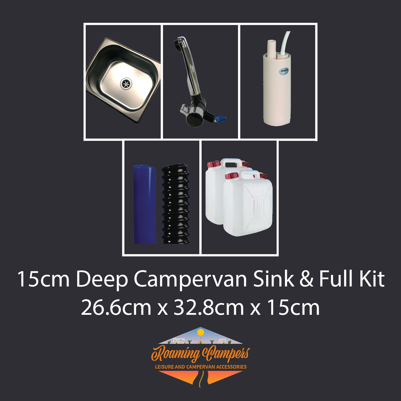 150mm Stainless Steel Campervan Motorhome Catering Van Boat Sink Tap