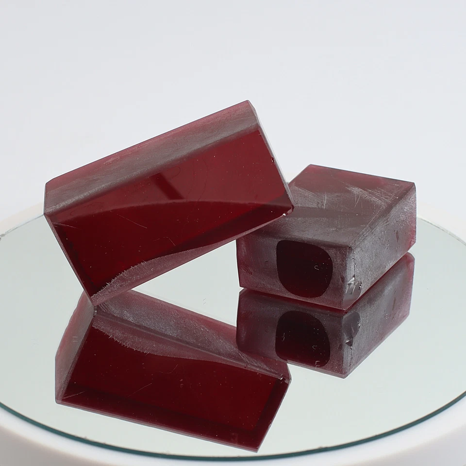 Rough Light Ruby Nano Crystal Gem Heat Resistant Raw Faceting Grade Stone (RL) - Image 4 of 4