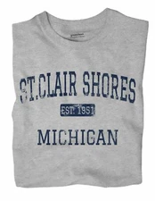 St.Clair Shores Michigan MI T-Shirt EST