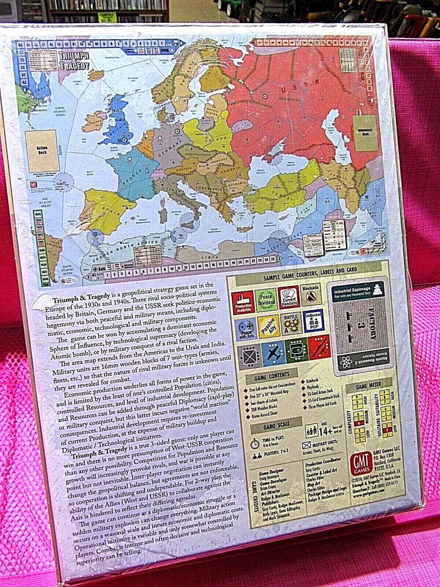 GMT Games Triumph & Tragedy European Balance of Power 1936-1945 2nd Edition~NEW~